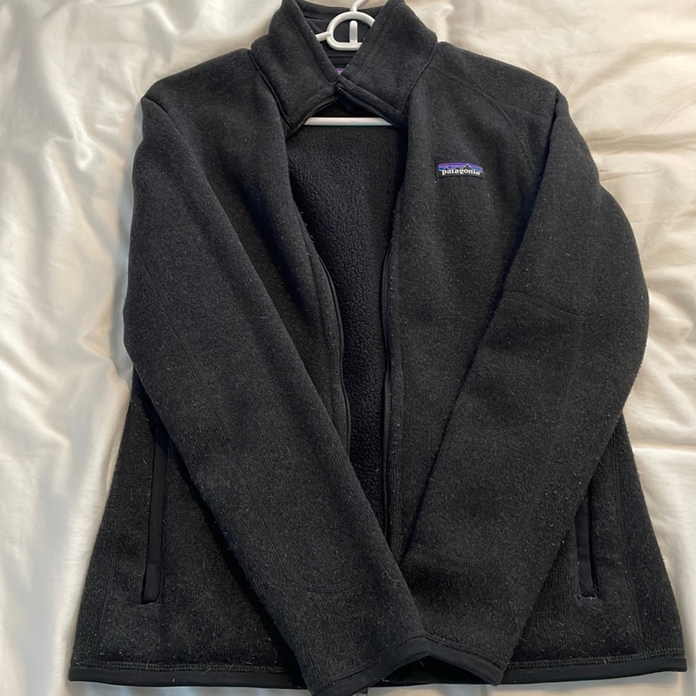 black patagonia full zip